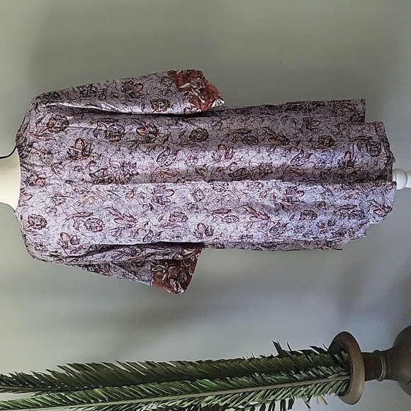 Maurices multicolored floral print open front kimono NWT - Picture 3 of 11